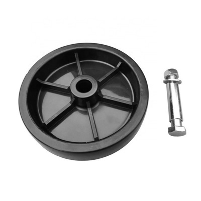 Wholesale 2000LBS High Quality Single 6''  RV Trailer Jack wheel Round Black Trailer Jack Wheel