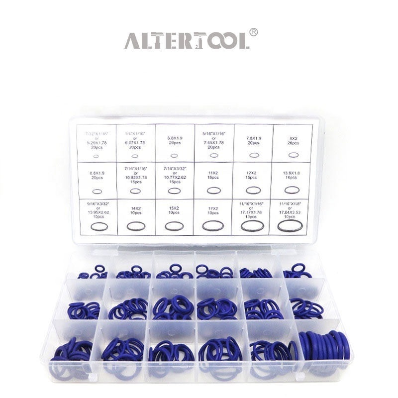 Automotive Air Conditioner Sealing Ring  Purple Seal Kit O-Ring Assortment Set