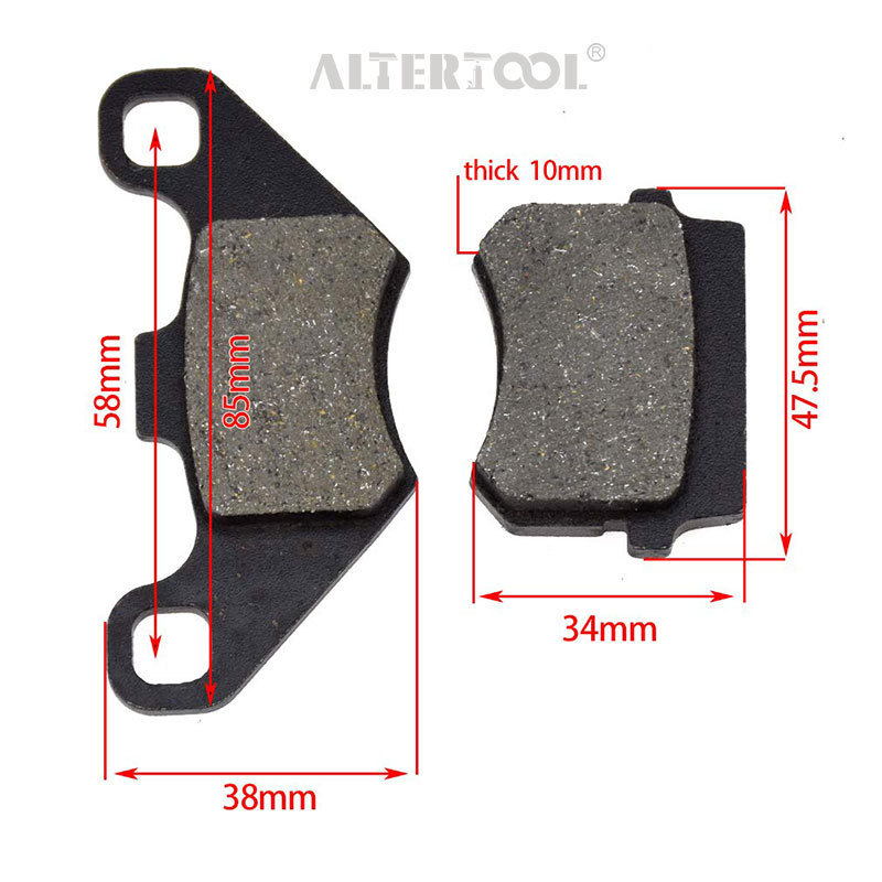 Sample High Quality Ceramic Brake Pad For Quad Dirt Bike ATV Go Kart 150CC Mid XRX 200cc Blazer 200R Twister 150 Powersports