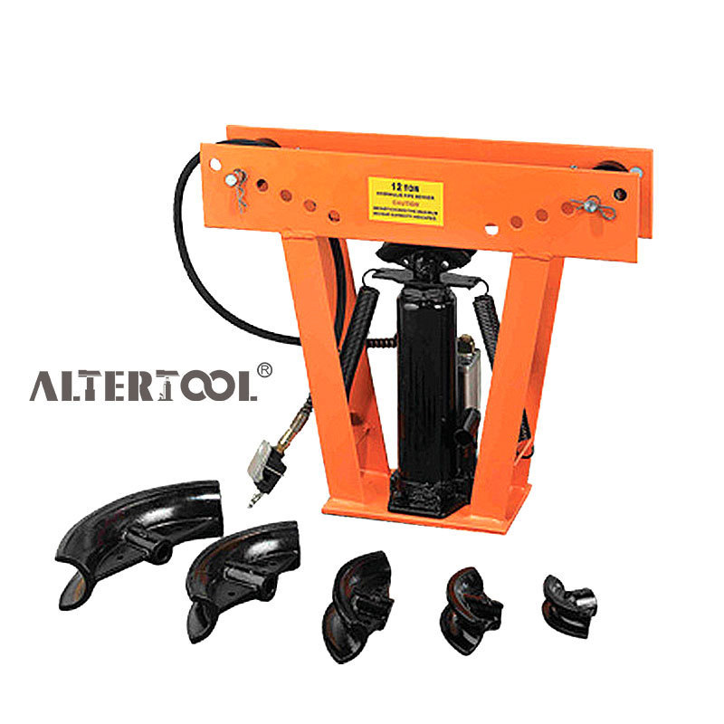 12 Ton Double Used Hydraulic Jacks Rolling Steel Metal Rebar Bar Tube Bender Pneumatic Hydraulic Pipe Bender machine