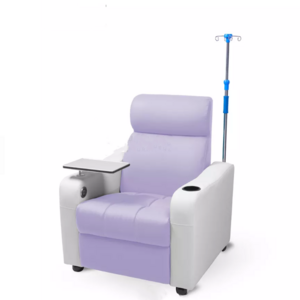 Customized hospital  therapy seating with IV pole Patient Transfusion Infusion Medical Reclining lounge sofa Chair for clinic