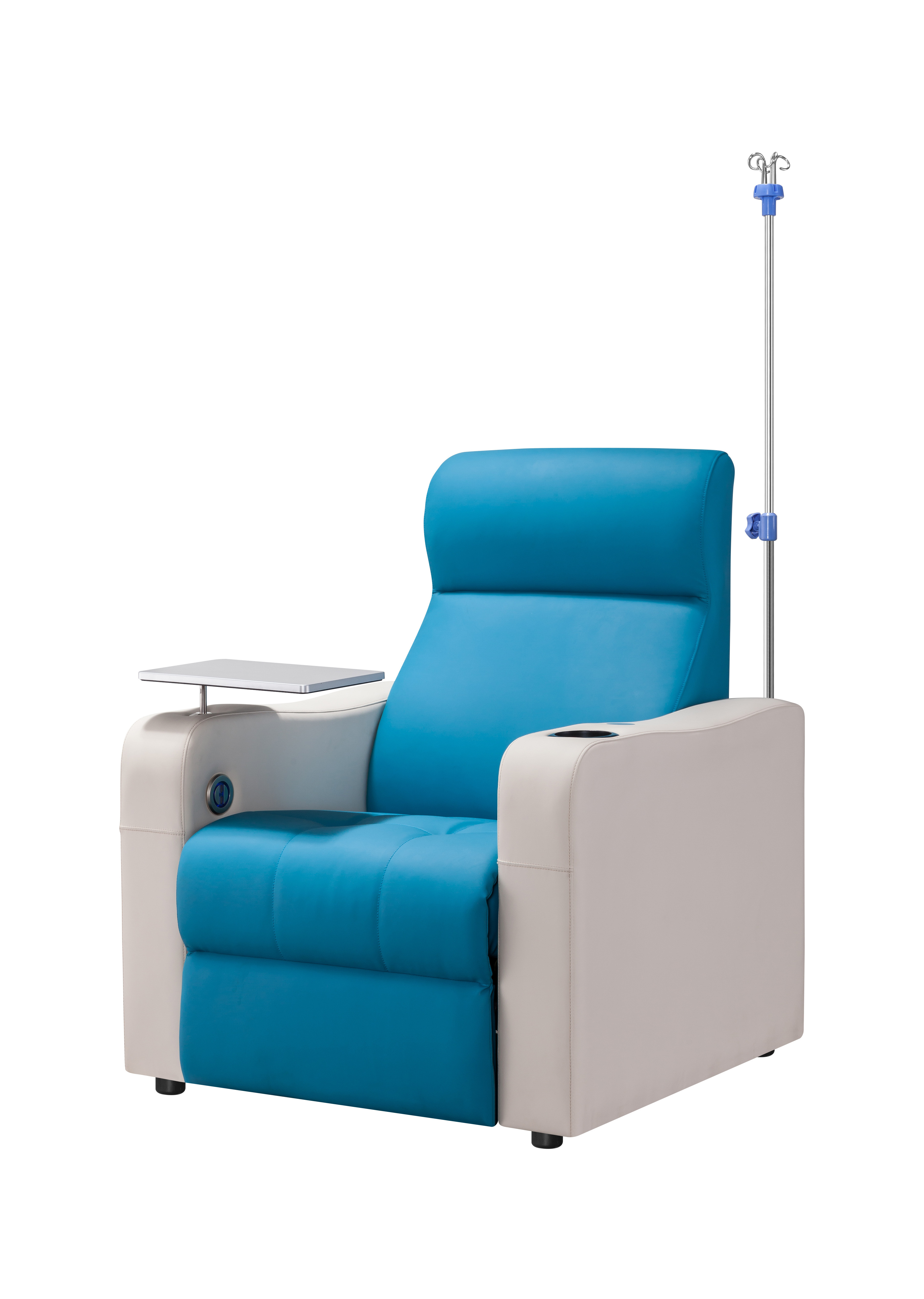 Customized hospital  therapy seating with IV pole Patient Transfusion Infusion Medical Reclining lounge sofa Chair for clinic