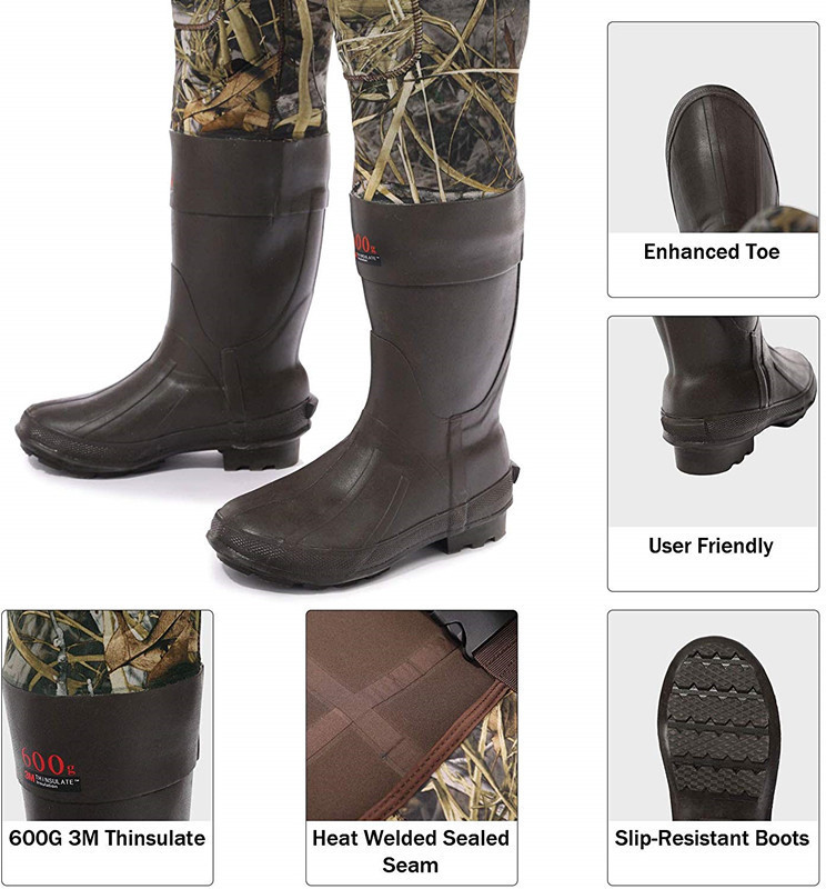 Duck and Fish Camo Neoprene Hunting Fishing Chest Wader