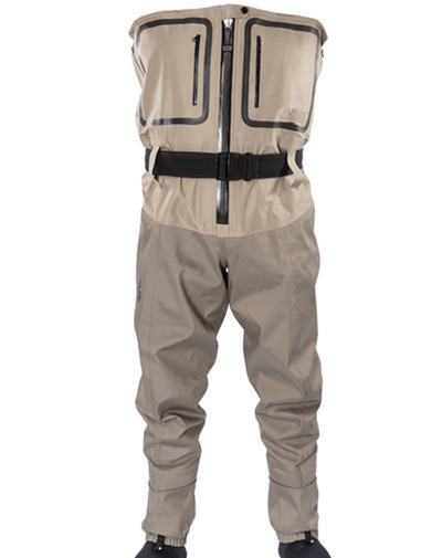 100% Waterproof Breathable Fishing Chest Wader Suit With Neoprene Sock