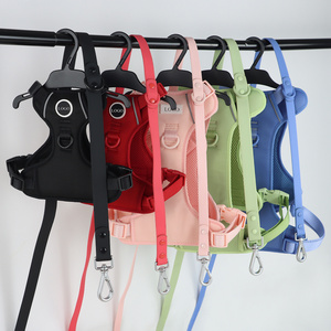 Custom Dog Harness No Pull Cute Dog Harness with Two Leash Clips and Soft Handle Reflective Dog Harness