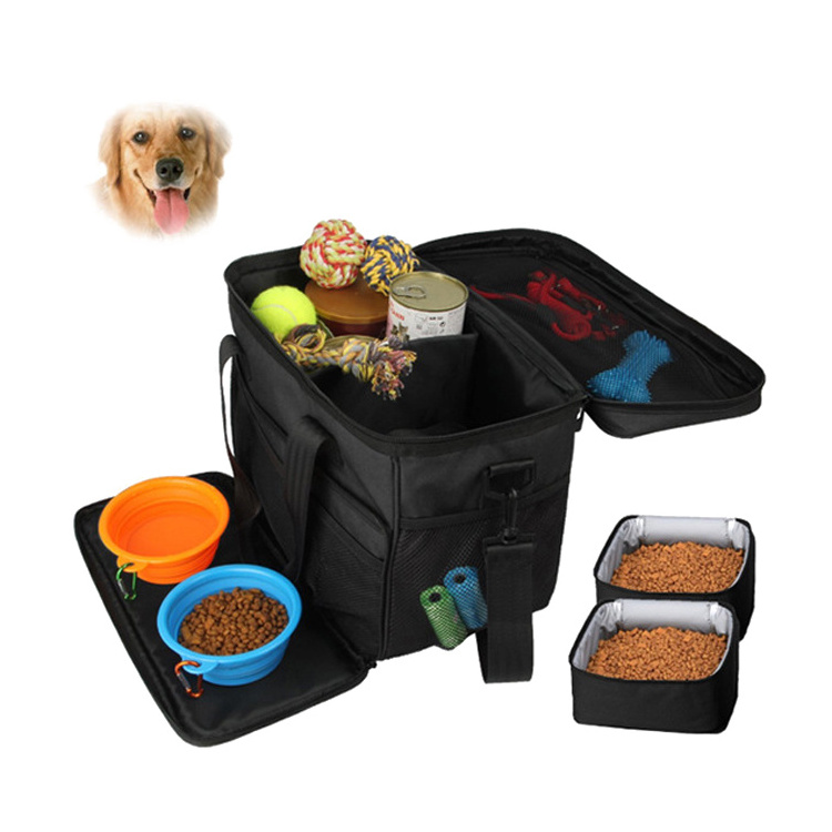 Foldable Tote Organizer Expandable Pet Dog Bag Airline Approved Pet Travel Carrier Backpack on Wheels