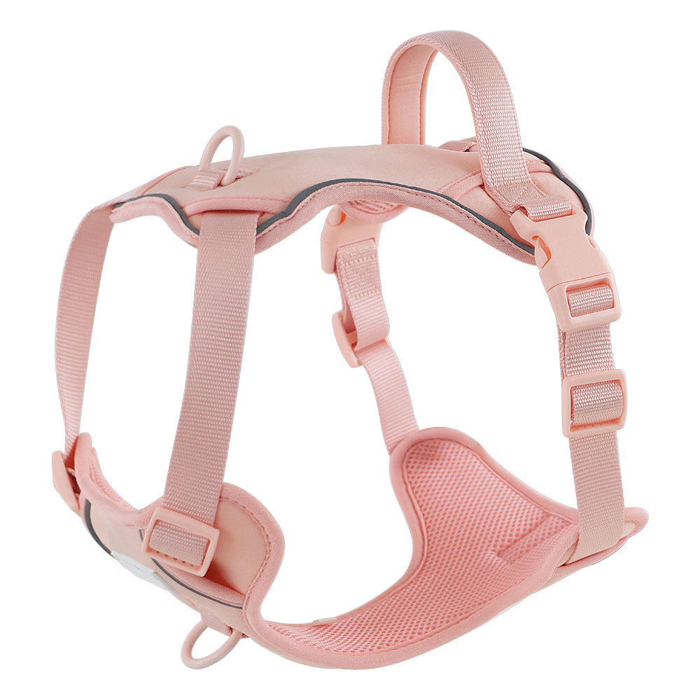 Custom Dog Harness No Pull Cute Dog Harness with Two Leash Clips and Soft Handle Reflective Dog Harness