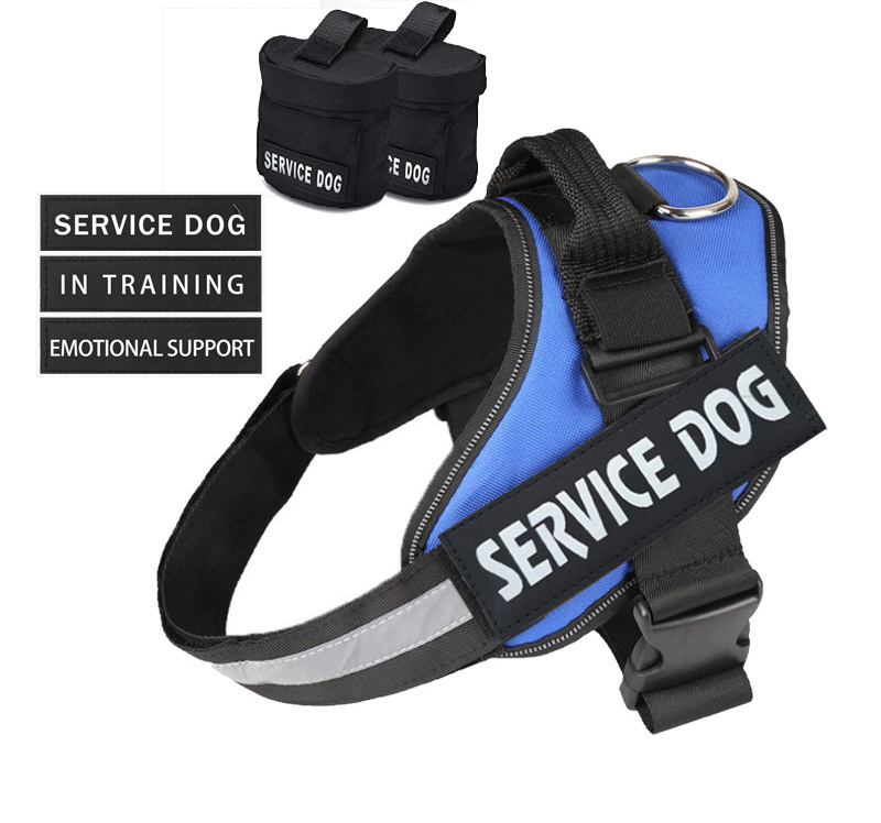 Detachable Customized Patches Service K9 Dog Harness with Loop for Pouches and Backpacks