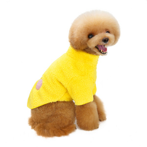 Hot Sale Dog Clothes Fall Winter Thickened Luxury Dog Sweater Hoodie Plush Custom Color Pet Vest Apparel for Small Medium Dogs