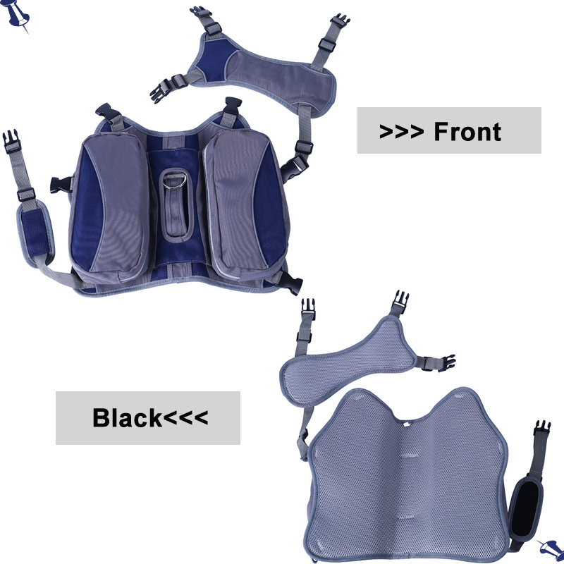 Wholesale Multifunctional Adjustable traveling Pet Pannier Dog saddle bag Backpack Harness for Camping