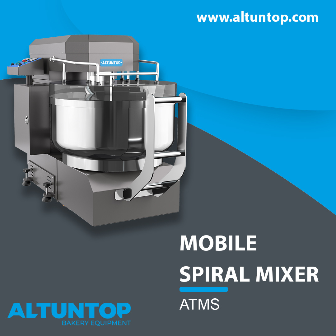 MOBILE SPIRAL MIXER WITH 160 KG DOUGH CAPACITY OEM INDUSTRIAL KITCHEN EQUIPMENT STAINLESS BAKERY MACHINE