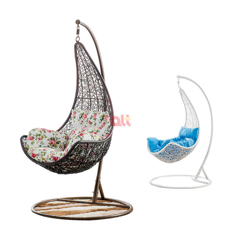 birdcage swing chair outdoor wicker patio hanging rocking chairs brown swinging egg chair with stand