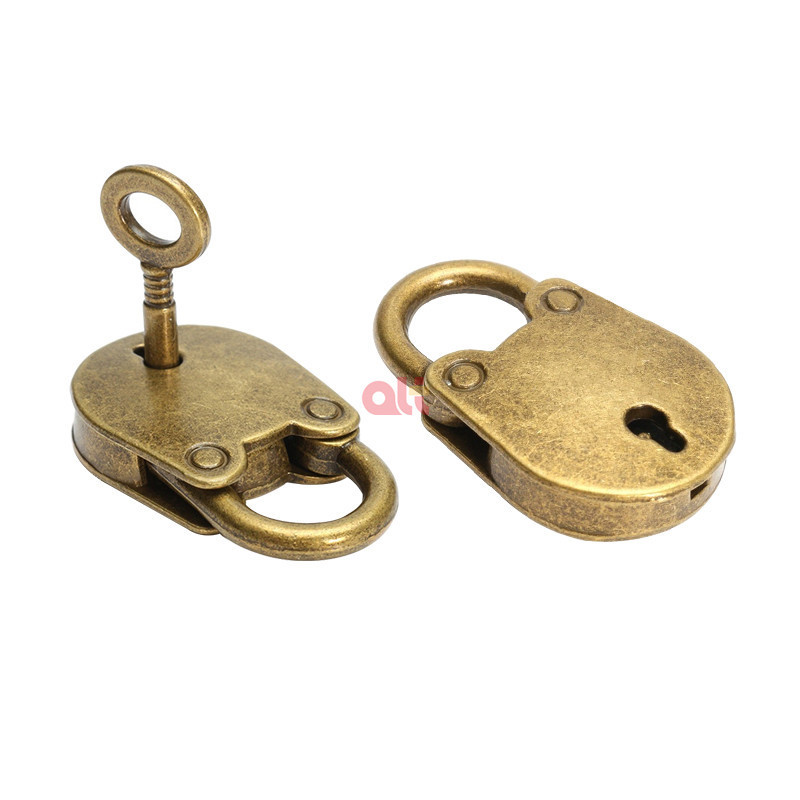 mini cute vintage pad lock antique padlock chinese old lock retro brass bear lock metal old vintage style padlock