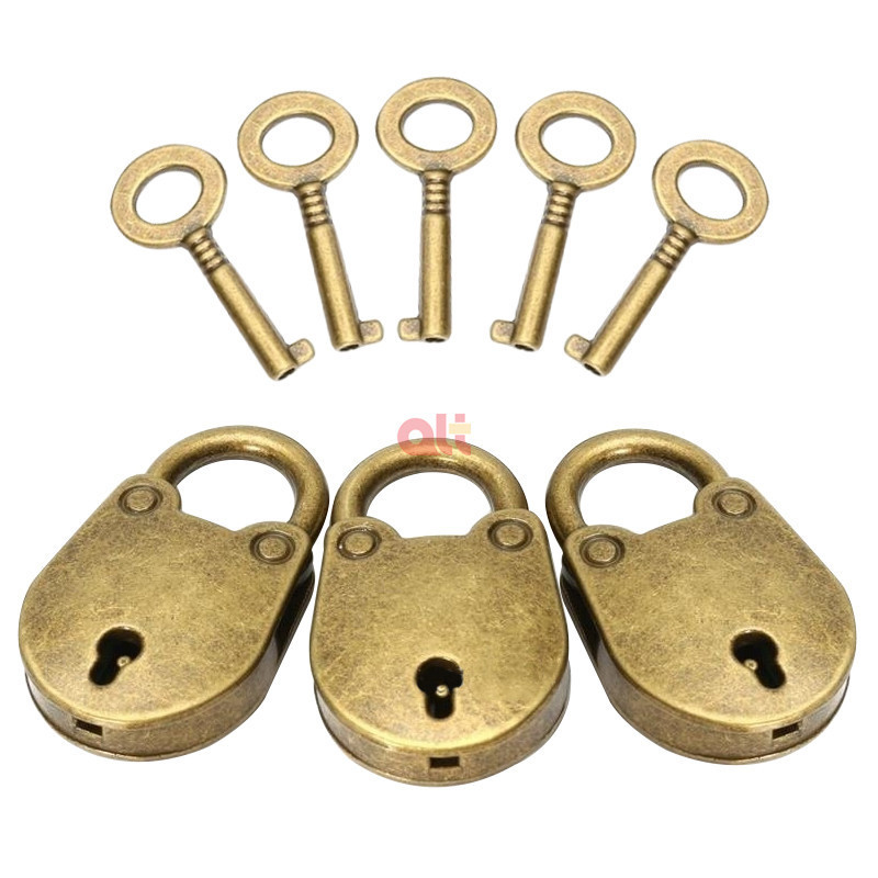 mini cute vintage pad lock antique padlock chinese old lock retro brass bear lock metal old vintage style padlock