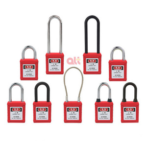 industrial safety products lockout tagout loto safety padlock 25mm 38mm 76mm Steel Nylon long shackle key alike safety padlock