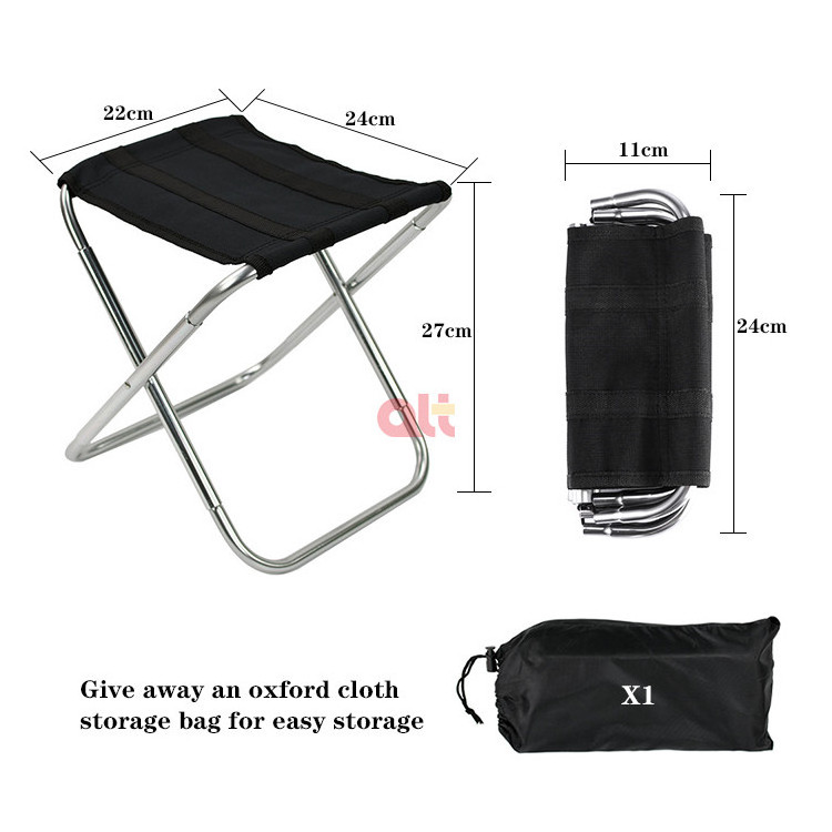 mini folding camping fishing chair stool outdoor furniture