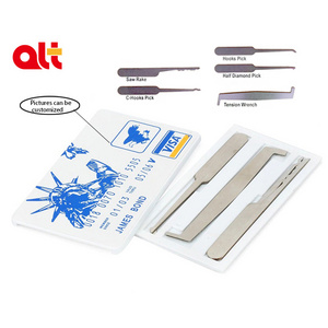 Wholesale VISA James bond 007 credit card lock pick , Mini locksmith tool james bond 007  credit card lock pick set