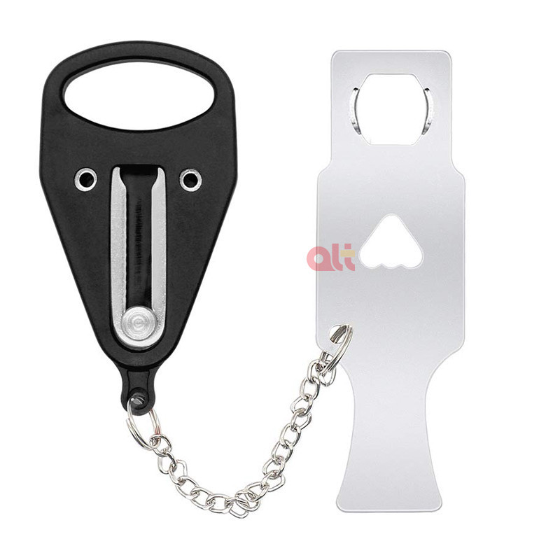 portable security door lock home hotel portable safety door latch door stopper anti-theft lock