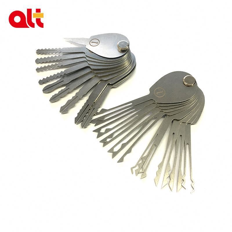 Jigglers And Tryout Keys Full Master Key lock pick set For Car, 20 Pcs Auto Jiggler locksmith tools Lock Pick