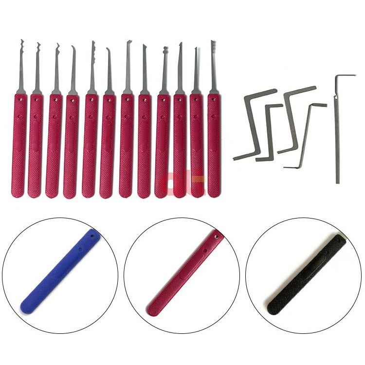 wholesale supplies customized unlocking hook pick tools manual locksmith door opening tools broken key extractor lock pick set