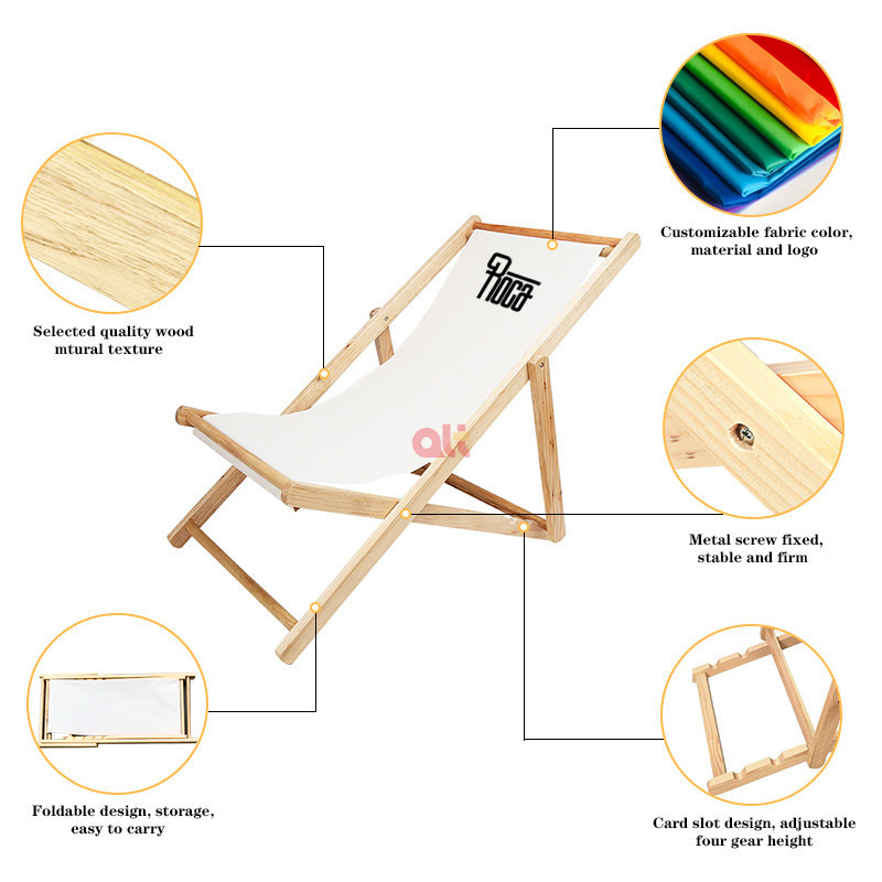 portable outdoor foldable wooden relax lounge recliner pool chair wholesale folding wood camping picnic garden beach deck chairs