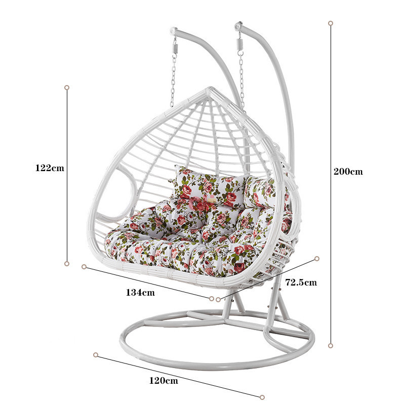 indoor garden double seat cheap hammock egg swing chairs adult wicker double hanging egg chair patio outdoor rattan egg chair