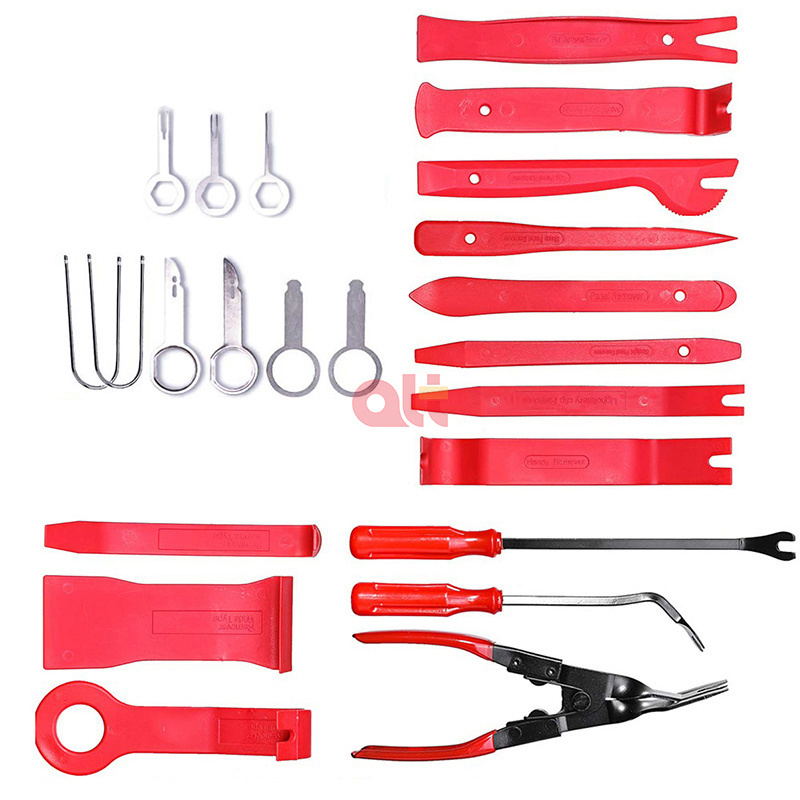 Auto Door Molding Trim Panel Clip Light Audio Removal Pry Open Interior Tool Kit(23Pcs)