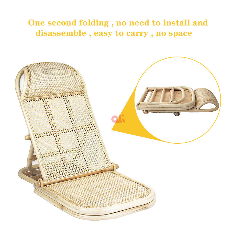 adjustable backrest seat recliner chairs sale wicker rattan lounge chair patio outdoor beach ground chair