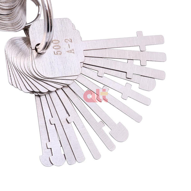 wholesale 40 pcs stainless Foldable portable Concealable jiggler keys Double Sided Car Lock Opener Lock Pick Set