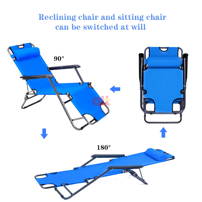 outside pool side picnic adjustable folding lounge arm chair metal single beach chairs