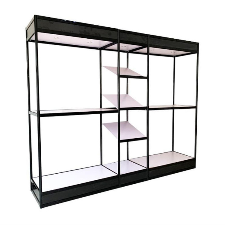 Aluminum alloy frame glass commercial retail display counters for jewelry