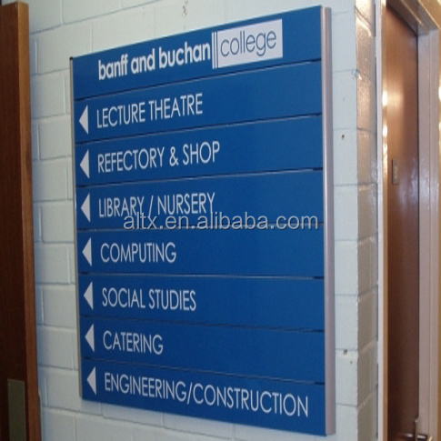 indoor building floor custom directional sign wayfinding floor sign