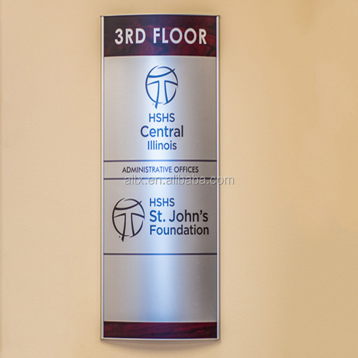 indoor building floor custom directional sign wayfinding floor sign