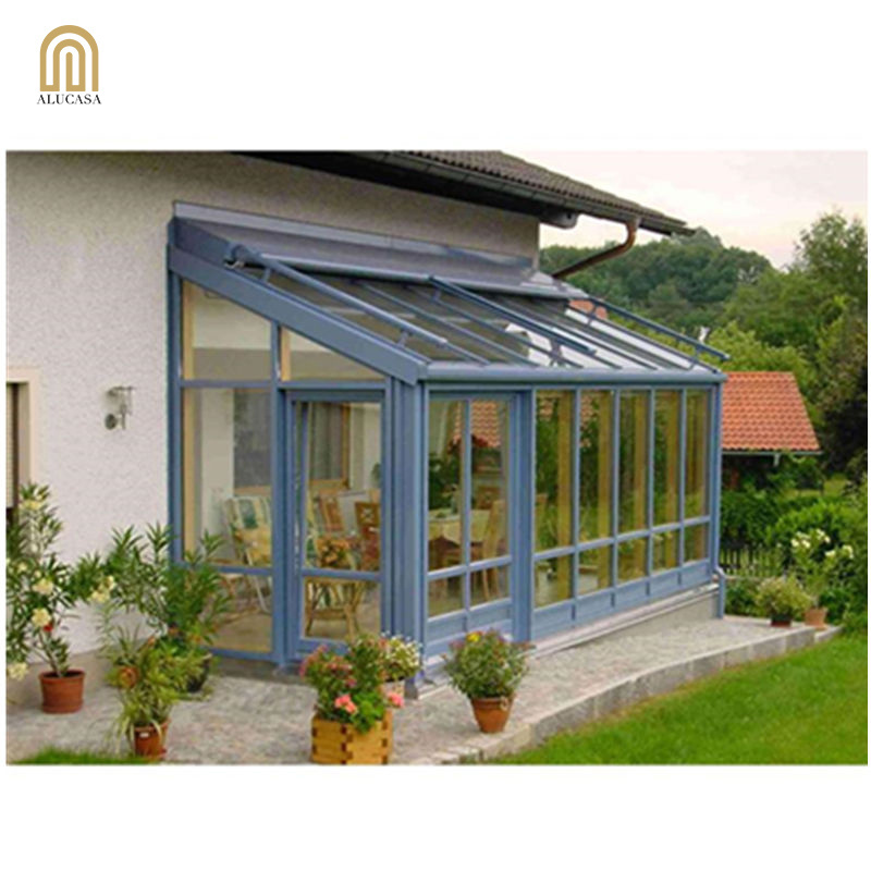 Alucasa aluminum transparent glass winter garden beautiful aluminum sunroom