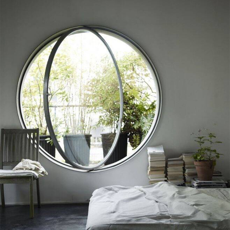 Alucasa China Manufactory Circle Pivot Fixed Glass Big Size Window Frame Aluminium Round Window