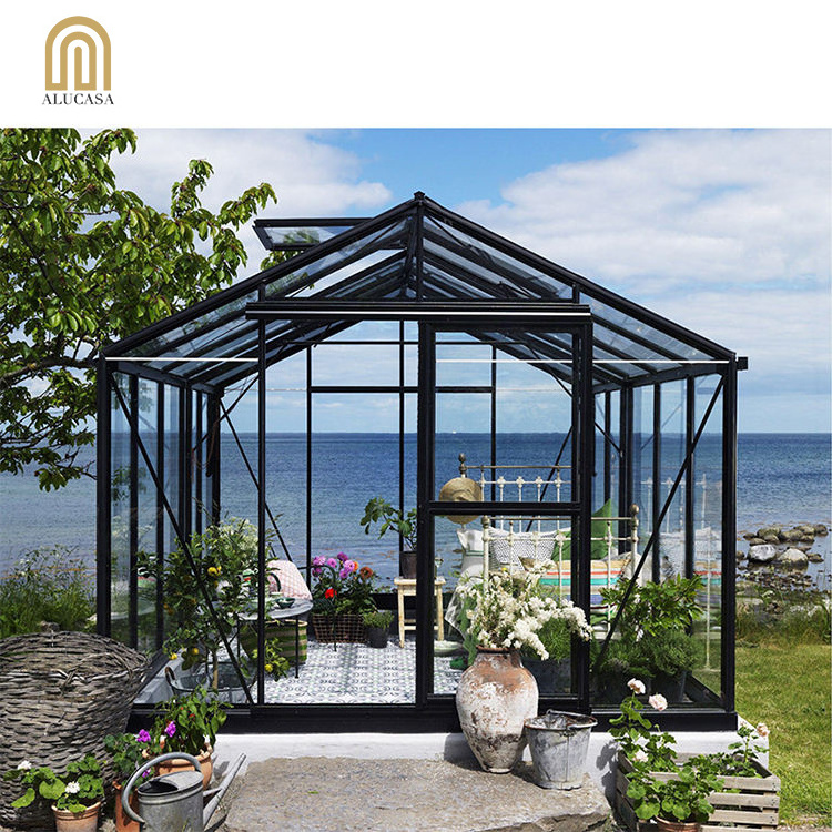 Alucasa Backyard Conservatory Aluminum modern outdoor glass house extension sunroom