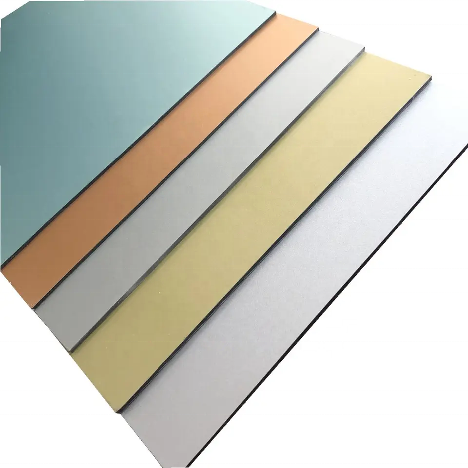 4mm 5mm pvdf alucobond ACP cladding sheet Aluminum plastic composite board for door and kitchen cabinet