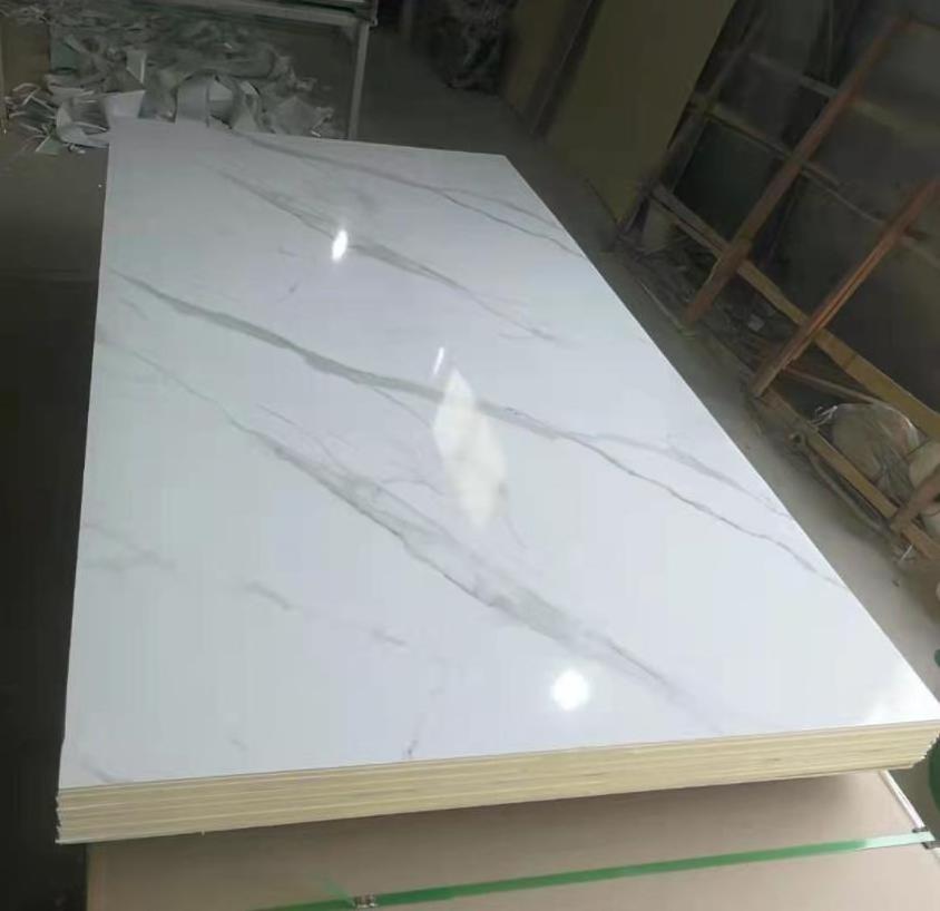 False stone panels 4x8 pvc marble lamina artificial de marmol pvc marble sheet glossy