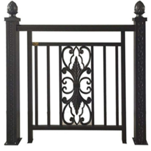 Modern design garden Good Price cheap privacy Residential Metal Fence Panels Aluminum Black Fence and gate for yard