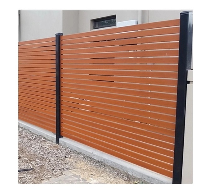 Metal outdoor privacy screen decorative fence panels laser cut aluminum fence for facade