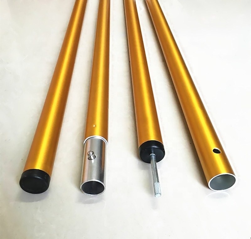 Custom Manufacturers aluminum tent pole Adjustable Tarp Poles for camping