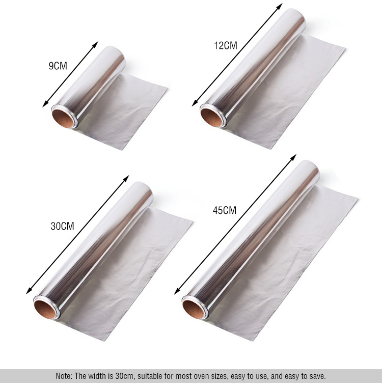 Kitchen Use Recyclable Aluminium Foil Paper Roll Heavy Duty Aluminium Foil for Food Storage Aluminum Foil Sheet