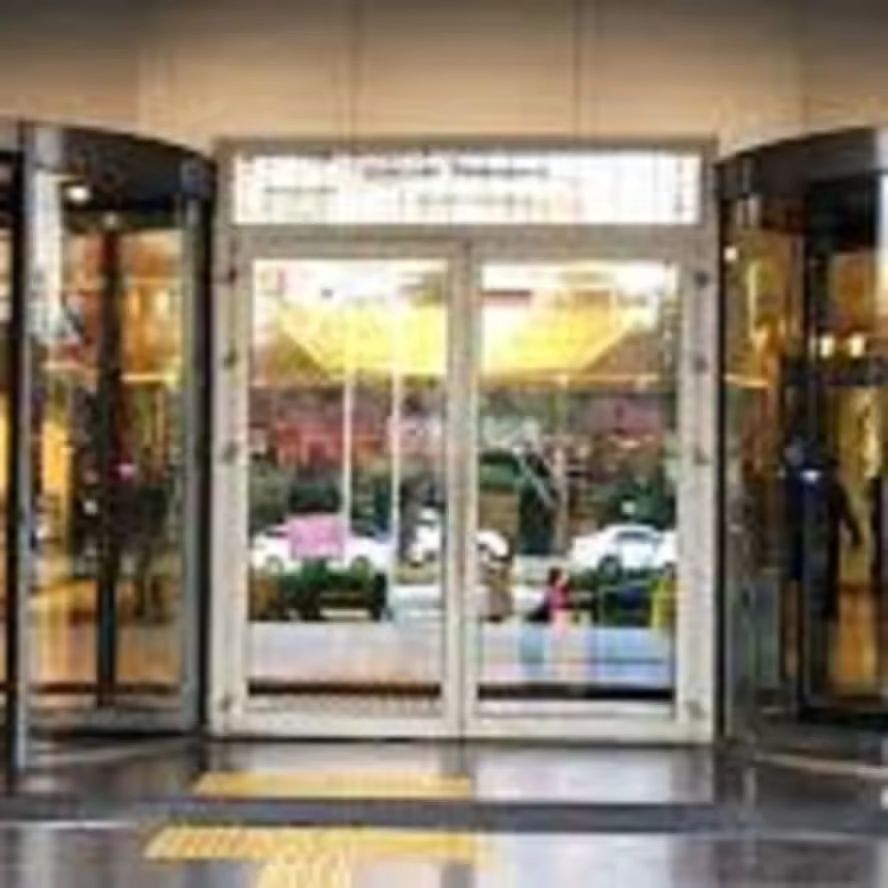 Glass sensor door for commercial used automatic doors