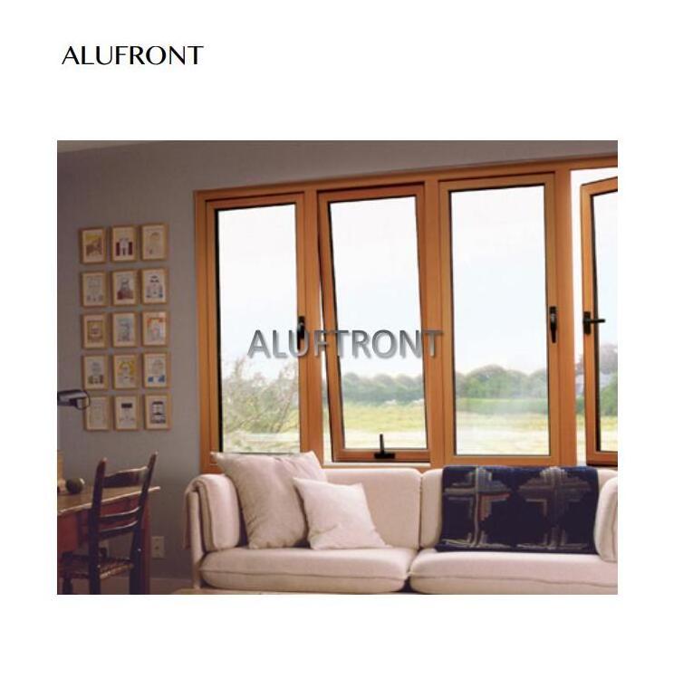 aluminum cald wood window with German hardware