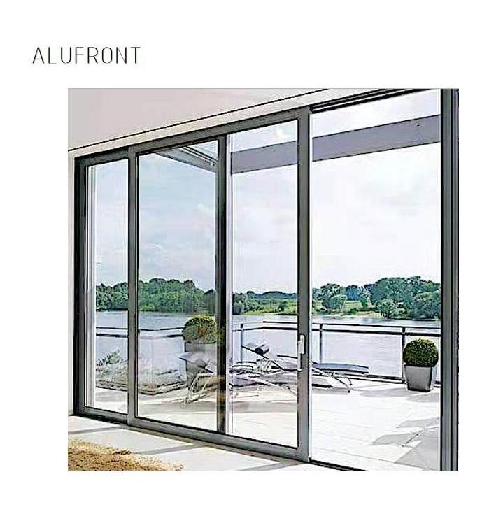 AS2047 Certified HIgh quality  heat insulation aluminum profile waterproof sliding hinged door  insulating glass  door