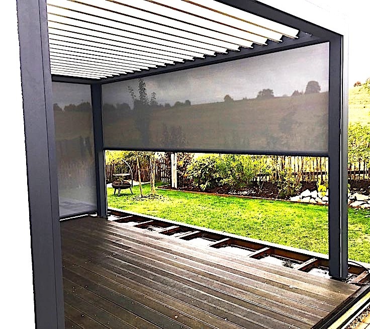 Water Proof Pergola Aluminium Outdoor with Mosquito Net Screen