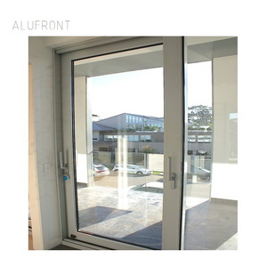 Alufront  U.S. standard certified aluminum profile waterproof aluminium patio sliding door  insulating glass door cheap security