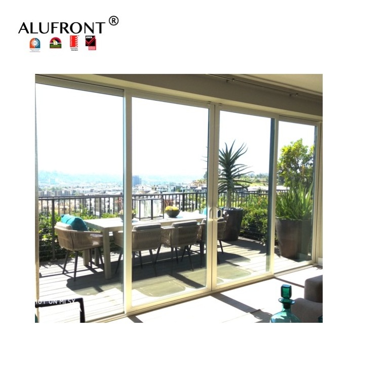 AS2047 Certified HIgh quality  heat insulation aluminum profile waterproof sliding hinged door  insulating glass  door