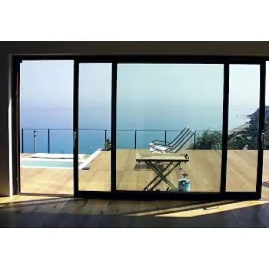 Aluminium slide door with double glazing