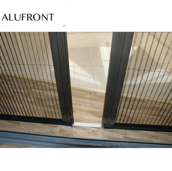 Folding Pleated Mesh Fly Screen Door Pleated Insect Screen Retractable Accordion Screen